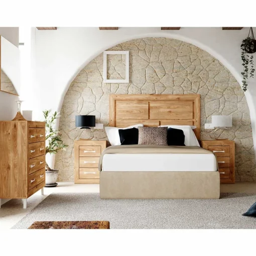 Dormitorio de matrimonio Roble/Blanco Niza 11