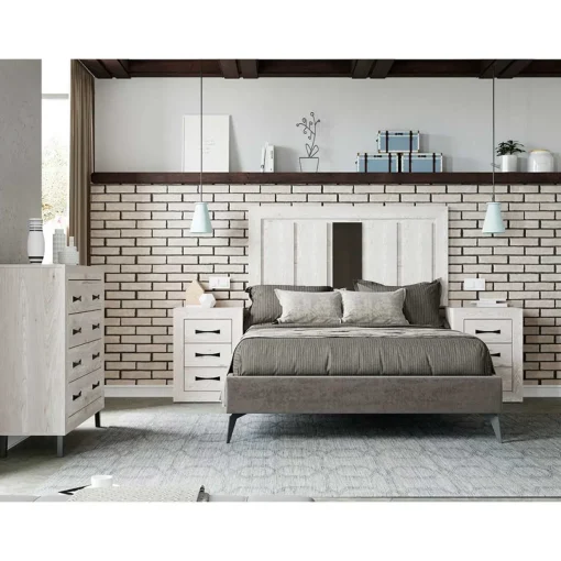 Dormitorio de matrimonio Artic/Negro Niza 13
