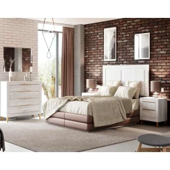 Dormitorio de matrimonio Artic/Oro Niza 16