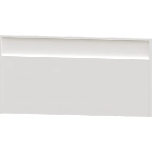 Dormitorio de matrimonio / Cabecero y mesitas de noche en Blanco/Plata / Puzzle 28