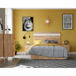 Dormitorio de matrimonio Roble/Blanco Puzzle 14