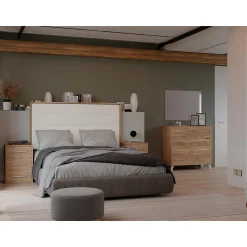 Dormitorio de matrimonio Roble/Blanco Puzzle 24