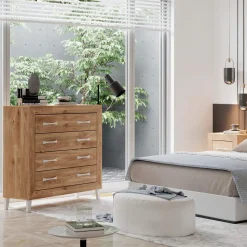 Dormitorio de matrimonio Roble / Blanco Niza 25