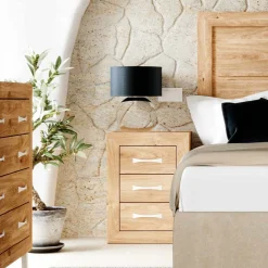 Dormitorio de matrimonio Roble/Blanco Niza 11