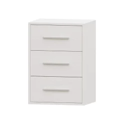 Dormitorio de matrimonio / Cabecero y mesitas de noche en Blanco/Plata / Puzzle 28