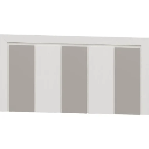 Dormitorio de matrimonio Blanco/Plata Puzzle 16