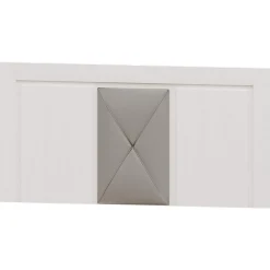 Dormitorio de matrimonio Blanco/Plata Niza 14