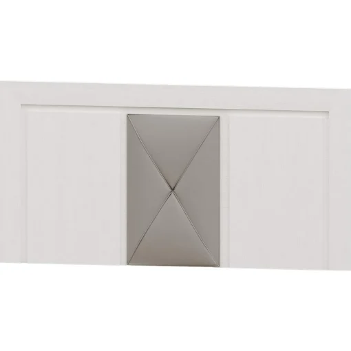 Dormitorio de matrimonio Blanco/Plata Niza 14