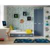 Dormitorio juvenil completo Blanco/Azul Start 04