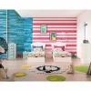 Dormitorio juvenil completo Blanco/Rosa/Aqua Start 08