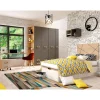 Dormitorio juvenil completo Roble/Grafito Start 09