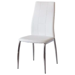 Juego de 6 sillas polipiel Nora, 44x47x99 cm