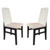 Juego de 2 sillas Roca Artic-Negro, 42,5×48,5×96 cm