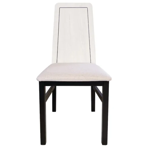 Juego de 2 sillas Roca Artic-Negro, 42,5×48,5×96 cm