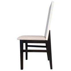 Juego de 2 sillas Roca Artic-Negro, 42,5×48,5×96 cm