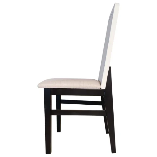 Juego de 2 sillas Roca Artic-Negro, 42,5×48,5×96 cm