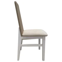 Juego de 2 sillas Roca Cambrian-Blanco, 42,5×48,5×96 cm