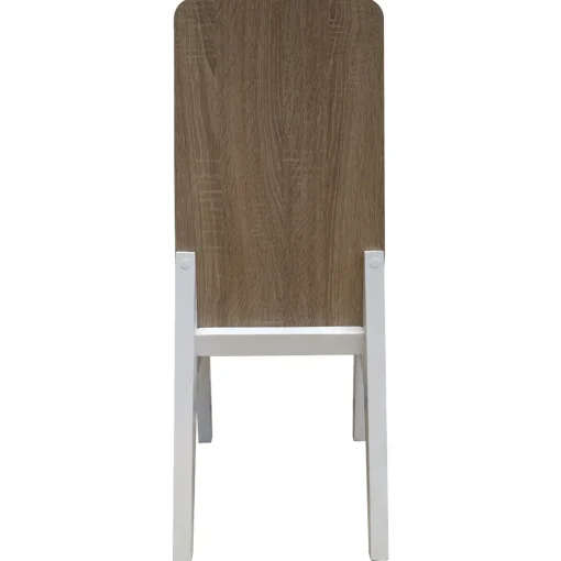 Juego de 2 sillas Roca Cambrian-Blanco, 42,5×48,5×96 cm