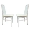 Juego de 2 sillas Roca Nieve-Blanco, 42,5×48,5×96 cm