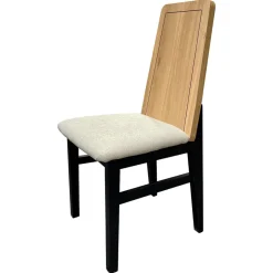 Juego de 2 sillas Roca Roble-Negro, 42,5×48,5×96 cm