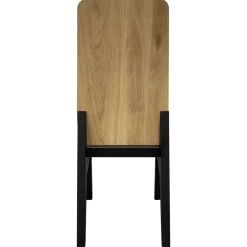 Juego de 2 sillas Roca Roble-Negro, 42,5×48,5×96 cm