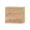 Módulo de salón Roble Puzzle vitrina de colgar, 55x50x30 cm