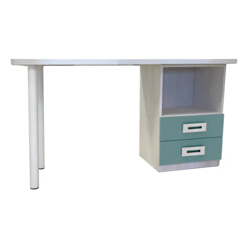 Mesa escritorio con mesita 2 cajones Start, 100 cm