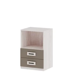 Mesita juvenil 2 cajones con hueco Start, 48x73x42 cm