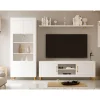 Mueble de salón Blanco tirador standar Niza 08, 260 cm