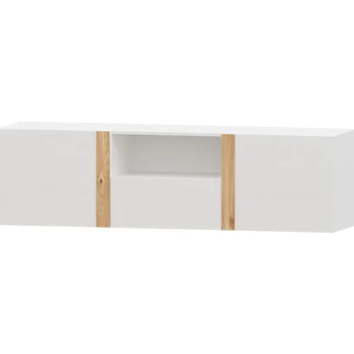 Mueble de salón Blanco/Roble Puzzle 25, 260 cm