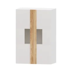 Mueble de salón Blanco/Roble Puzzle 24, 280 cm