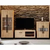 Mueble de salón Roble tirador lineal Niza 01, 300 cm