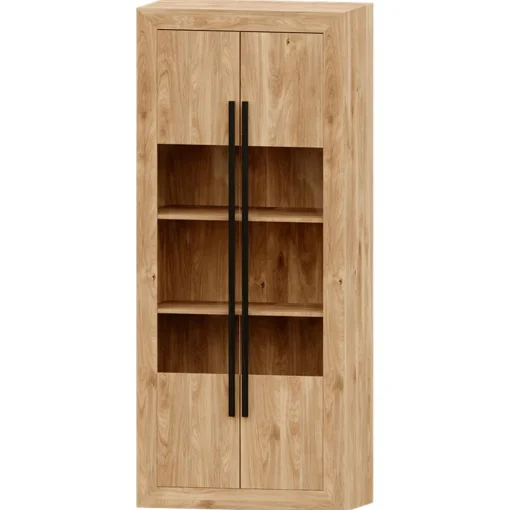 Mueble de salón Roble tirador lineal Niza 01, 300 cm