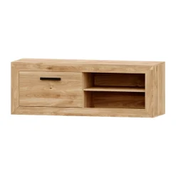 Mueble de salón Roble tirador lineal Niza 01, 300 cm