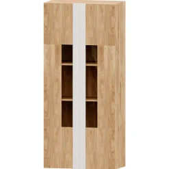 Mueble de salón Roble/Blanco Puzzle 23, 300 cm