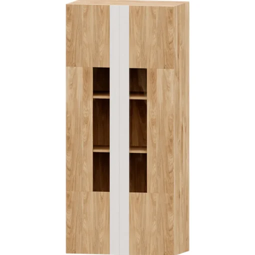 Mueble de salón Roble/Blanco Puzzle 23, 300 cm