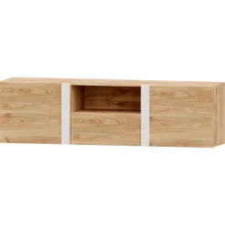 Mueble de salón Roble/Blanco Puzzle 27, 260 cm