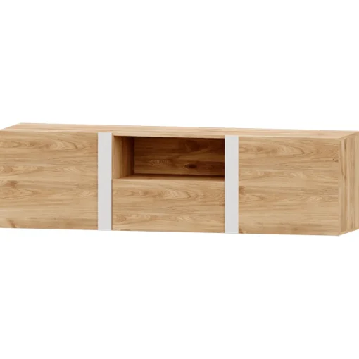 Mueble de salón Roble/Blanco Puzzle 27, 260 cm