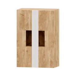Mueble de salón Roble/Blanco Puzzle 23, 300 cm