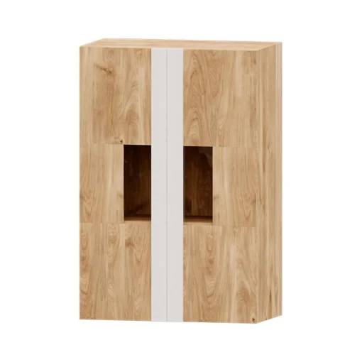 Mueble de salón Roble/Blanco Puzzle 23, 300 cm