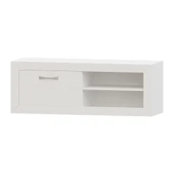 Mueble TV Blanco nieve 140 Niza tirador standar, 140x50x42 cm