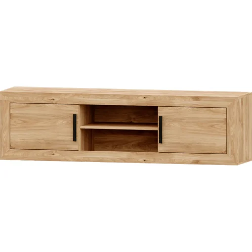 Mueble TV Roble 180 Niza tirador lineal, 180x50x42 cm
