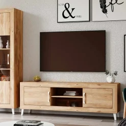 Mueble TV Roble 180 Niza tirador standar, 180x50x42 cm