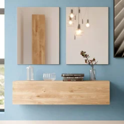 Muebles de recibidor Roble con espejo Puzzle 12