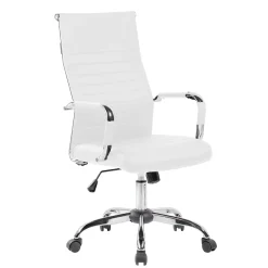 Silla de escritorio giratoria Mara, blanco