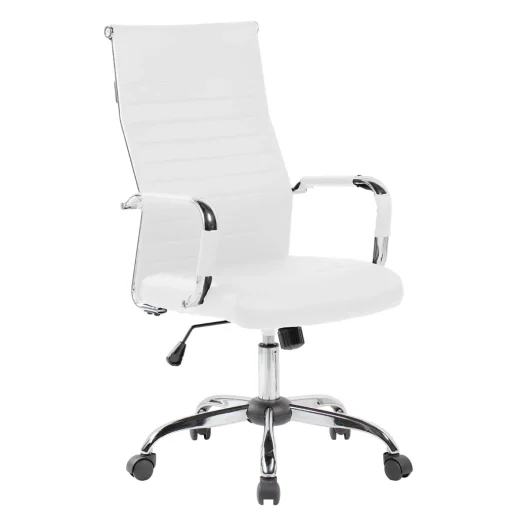 Silla de escritorio giratoria Mara, blanco