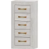 Sinfonier Artic 5 cajones Niza tirador standar, 53x110x42 cm