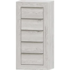 Sinfonier Artic 5 cajones Niza tirador forma, 54x110x42 cm