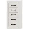 Sinfonier Blanco 5 cajones Niza tirador standar, 54x110x42 cm