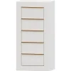 Sinfonier Blanco 5 cajones Niza tirador forma, 54x110x42 cm